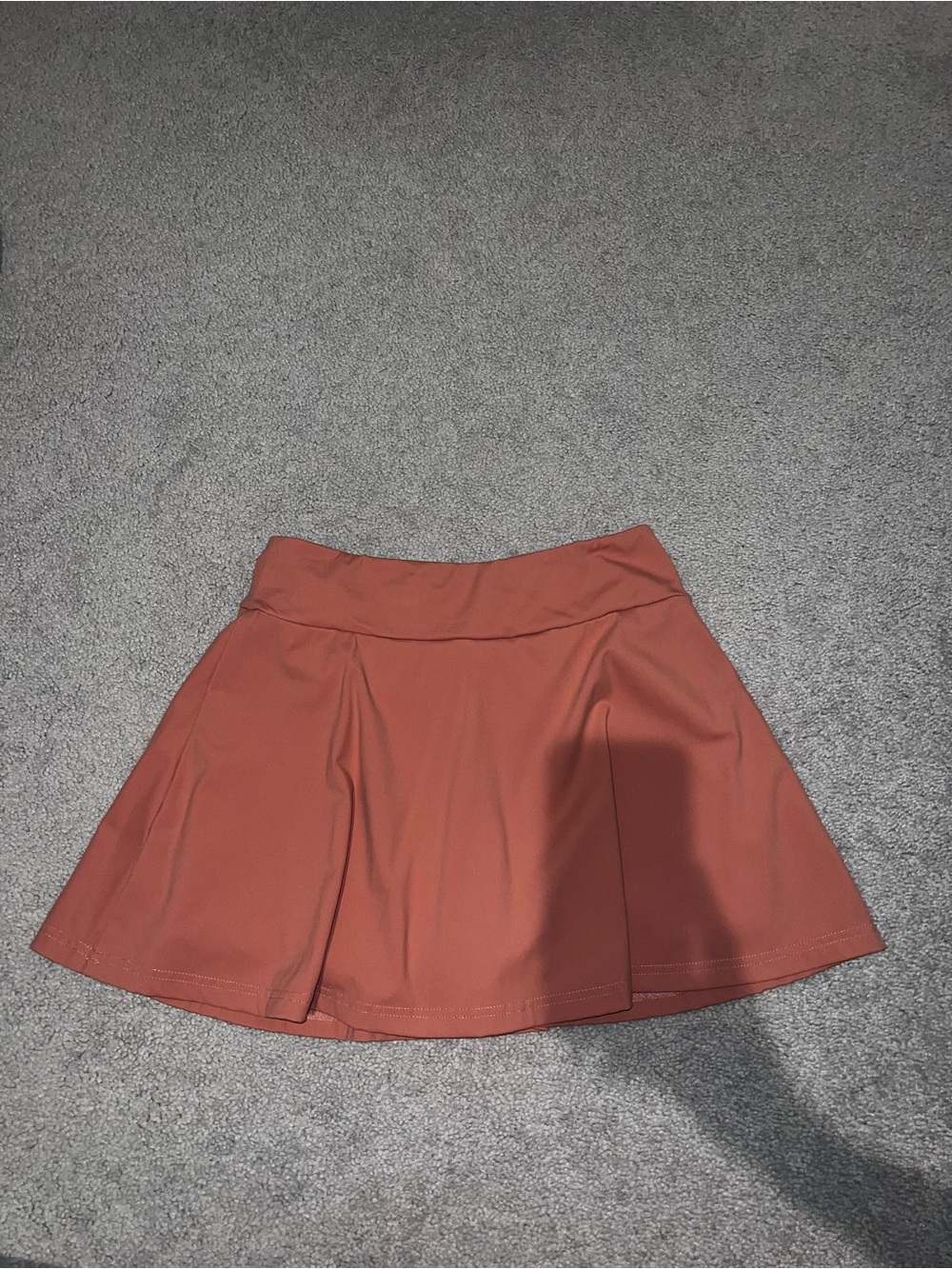 Pink Lily Rust Circle Skater Skirt